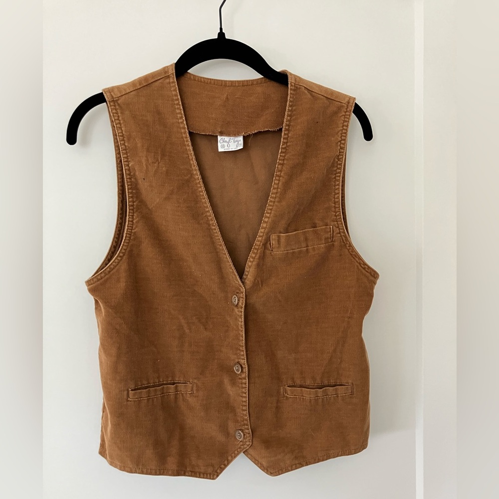 70s Style Vintage Corduroy Vest